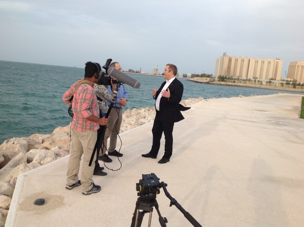 Sahara Forest Project's CEO Joakim Hauge interviewed in Doha.